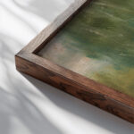 Graveyard at dusk Czeslaw Pelczynski close up dark wood mockup