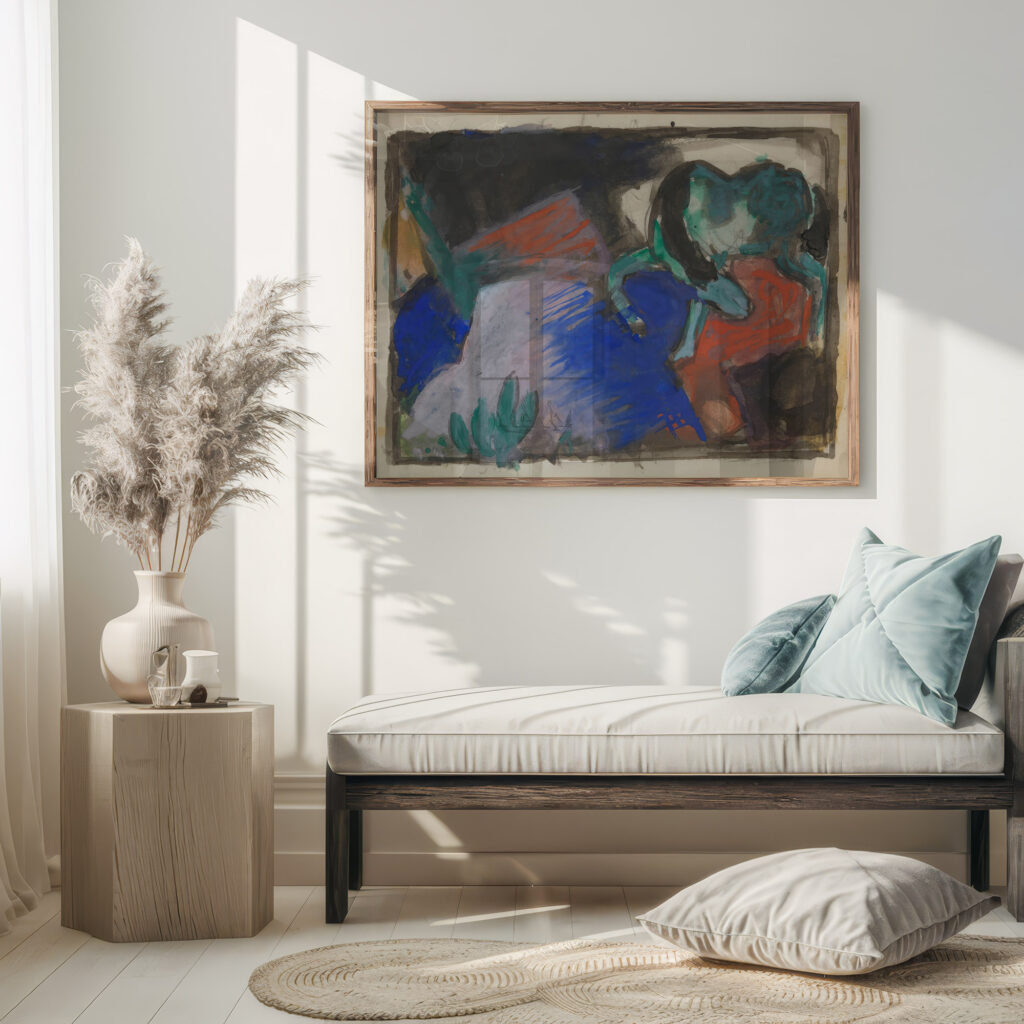 Green Horse in Landscape 1912 Franz Marc 5 mockup