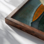 Greyhounds circa 1911 Amadeo de Souza Cardoso close up dark wood mockup