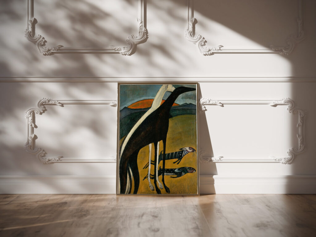 Greyhounds circa 1911 Amadeo de Souza Cardoso video mockup