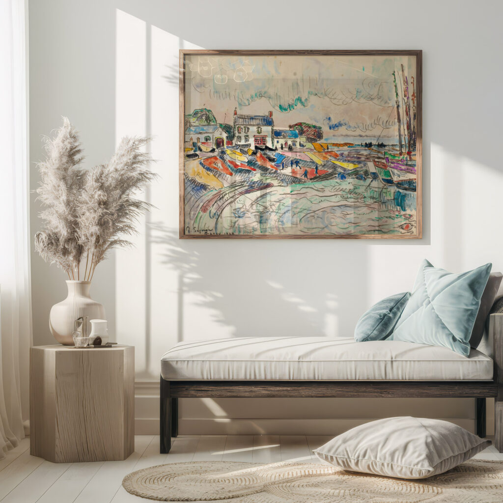 Groix Le Nettoyage Des Voiles 1923 Paul Signac 5 mockup