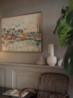 Groix Le Nettoyage Des Voiles 1923 Paul Signac video mockup