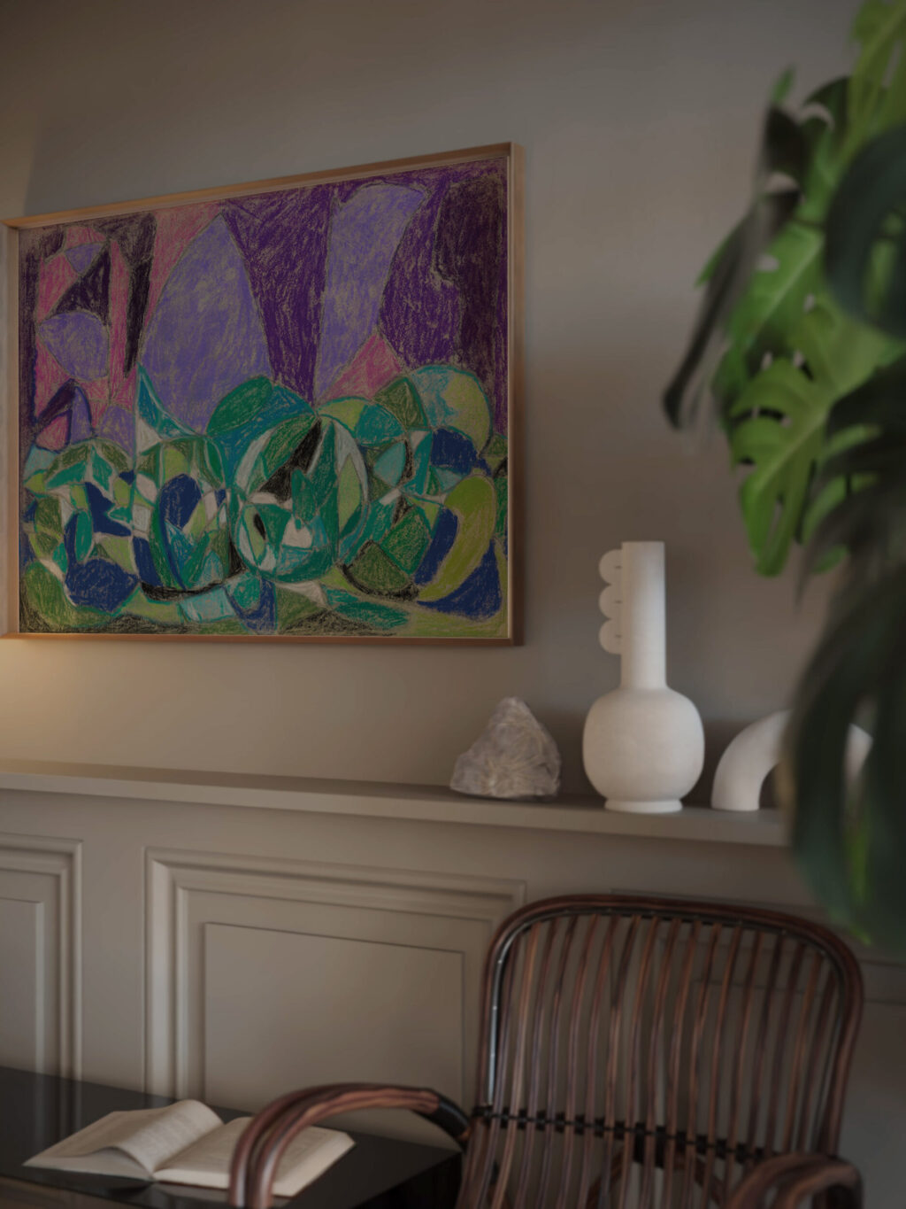 Grose Komposition circa 1926 1929 Adolf Holzel video mockup