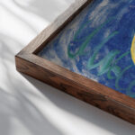 Group I No. 7 Primordial Chaos 1906 1907 Hilma af Klint close up dark wood mockup Group I No. 7 Primordial Chaos 1906 1907 Hilma af Klint close up dark wood mockup