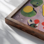 Group IV No. 7 The Ten Largest Adulthood 1907 Hilma af Klint close up dark wood mockup