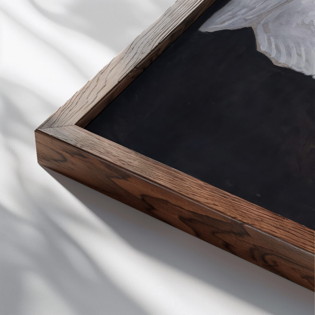 Group IX SUW The Swan No. 1 1915 Hilma af Klint close up dark wood mockup