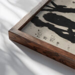 Group Of Persons With Tyre Louis Soutter close up dark wood mockup