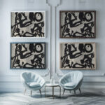 Group Of Persons With Tyre Louis Soutter framed posters mockup