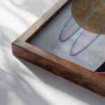 Group X No. 2 Altarpiece 1915 Hilma af Klint close up dark wood mockup