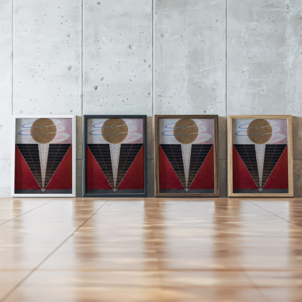 Group X No. 2 Altarpiece 1915 Hilma af Klint framed posters mockup