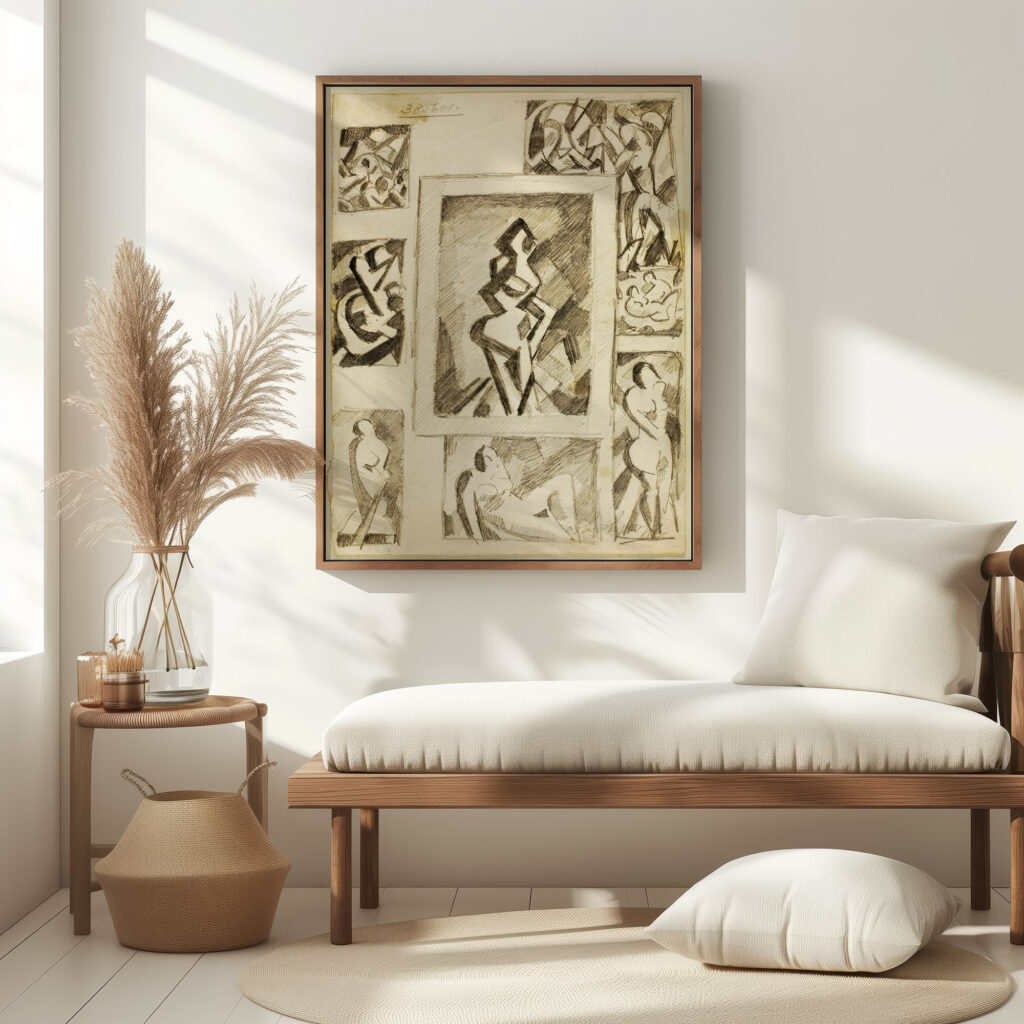 Group of Abstract Nudes Carl Newman 5 mockup