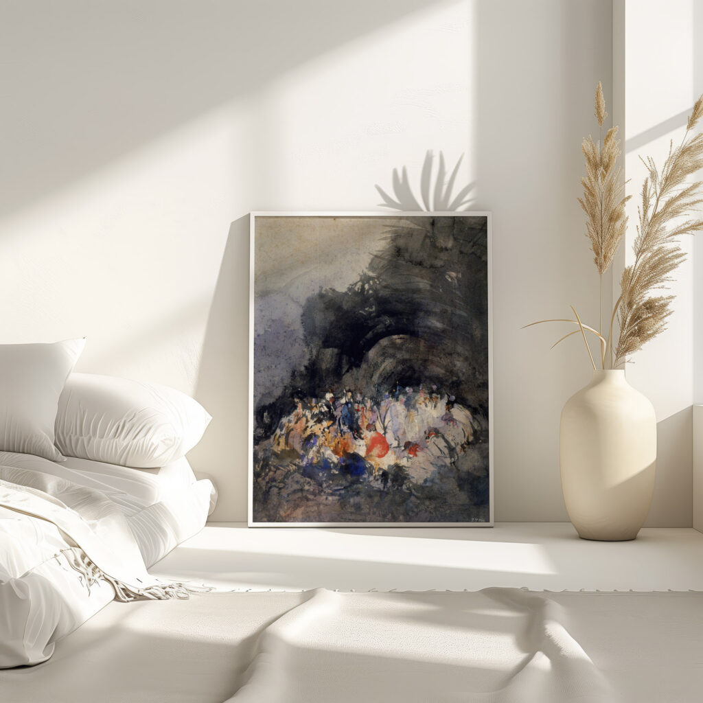 Group of Figures ca 1860 Eugenio Lucas Velazquez 4 mockup