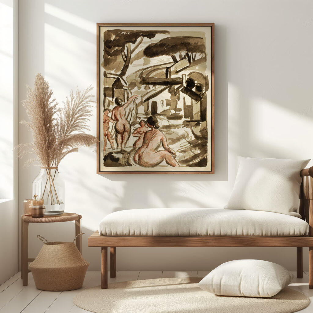 Group of Four Female Nudes Carl Newman 5 mockup