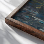 Group of Men in the Woods 1930 1940 Arnold Peter Weisz Kubincan close up dark wood mockup