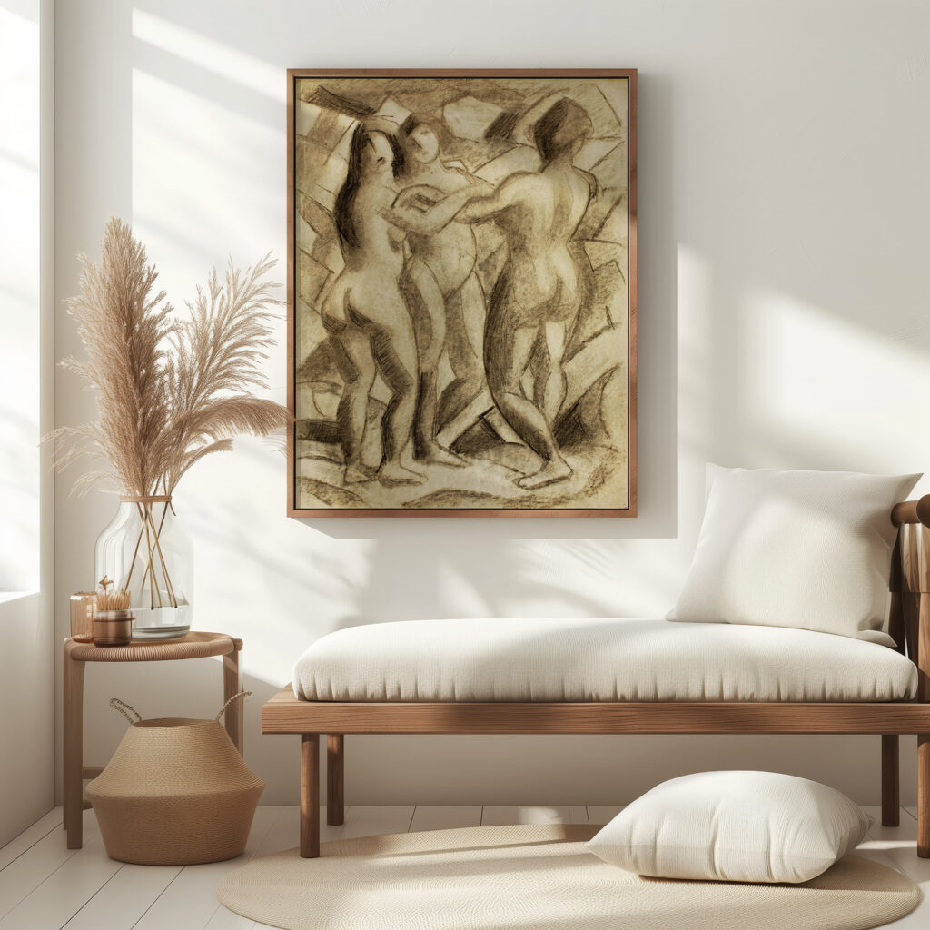 Group of Three Female Nudes Carl Newman 5 mockup