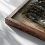 Group of children 1931 Tadeusz Makowski close up dark wood mockup