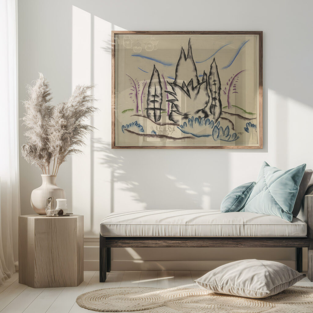 Group of trees 1914 Walter Ophey 5 mockup