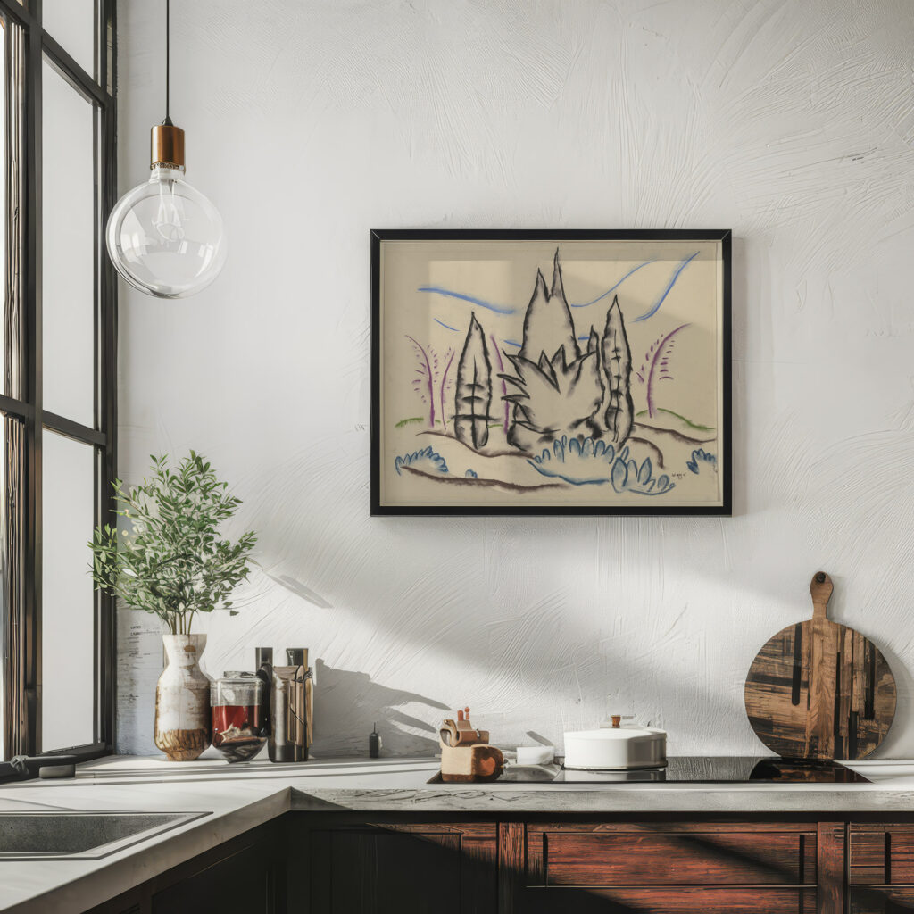 Group of trees 1914 Walter Ophey 6 mockup