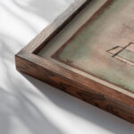 Grundfeste Foundation 1922 Paul Klee close up dark wood mockup