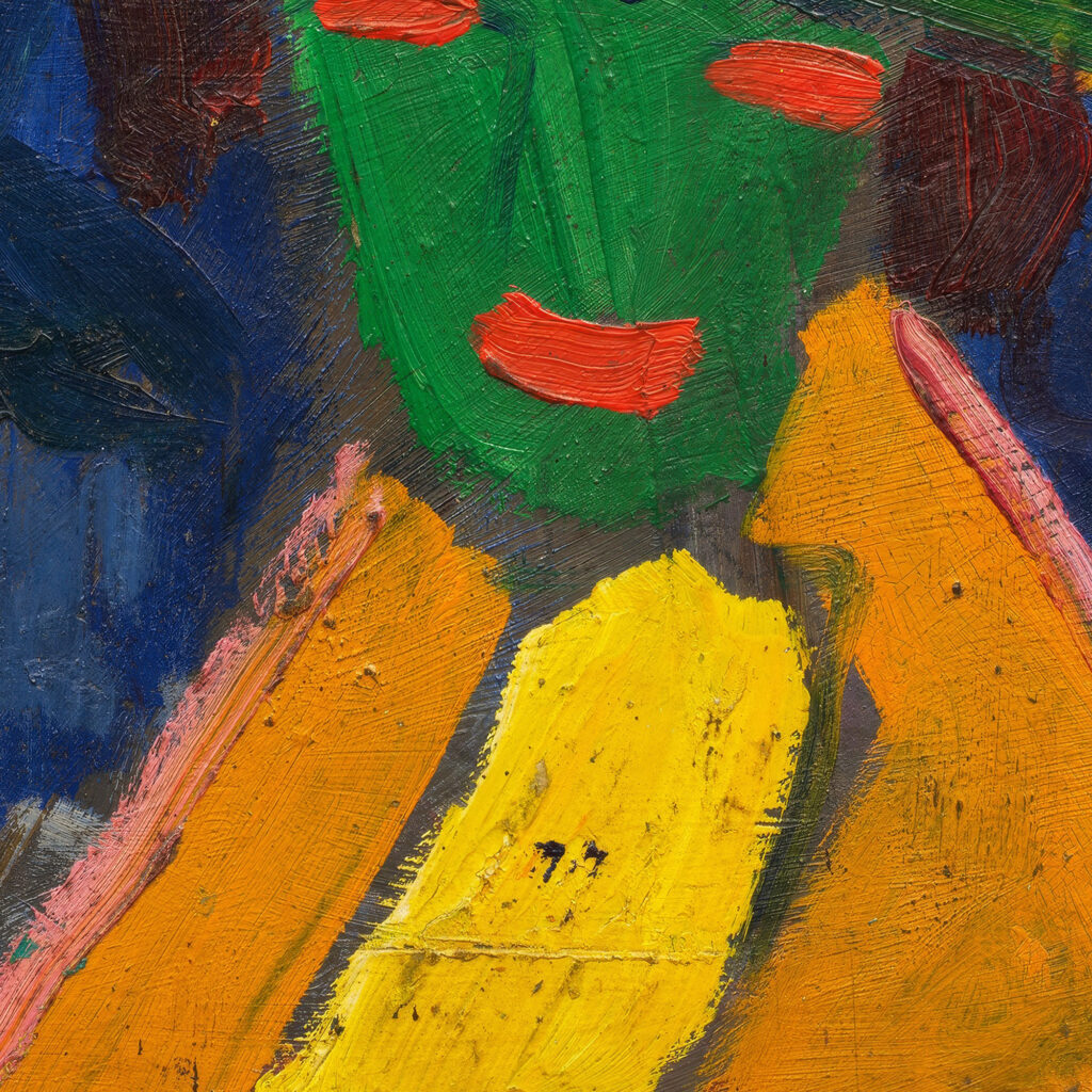 Grune Frau mit gelbem Hut I 1913 Hermann Stenner 8 mockup