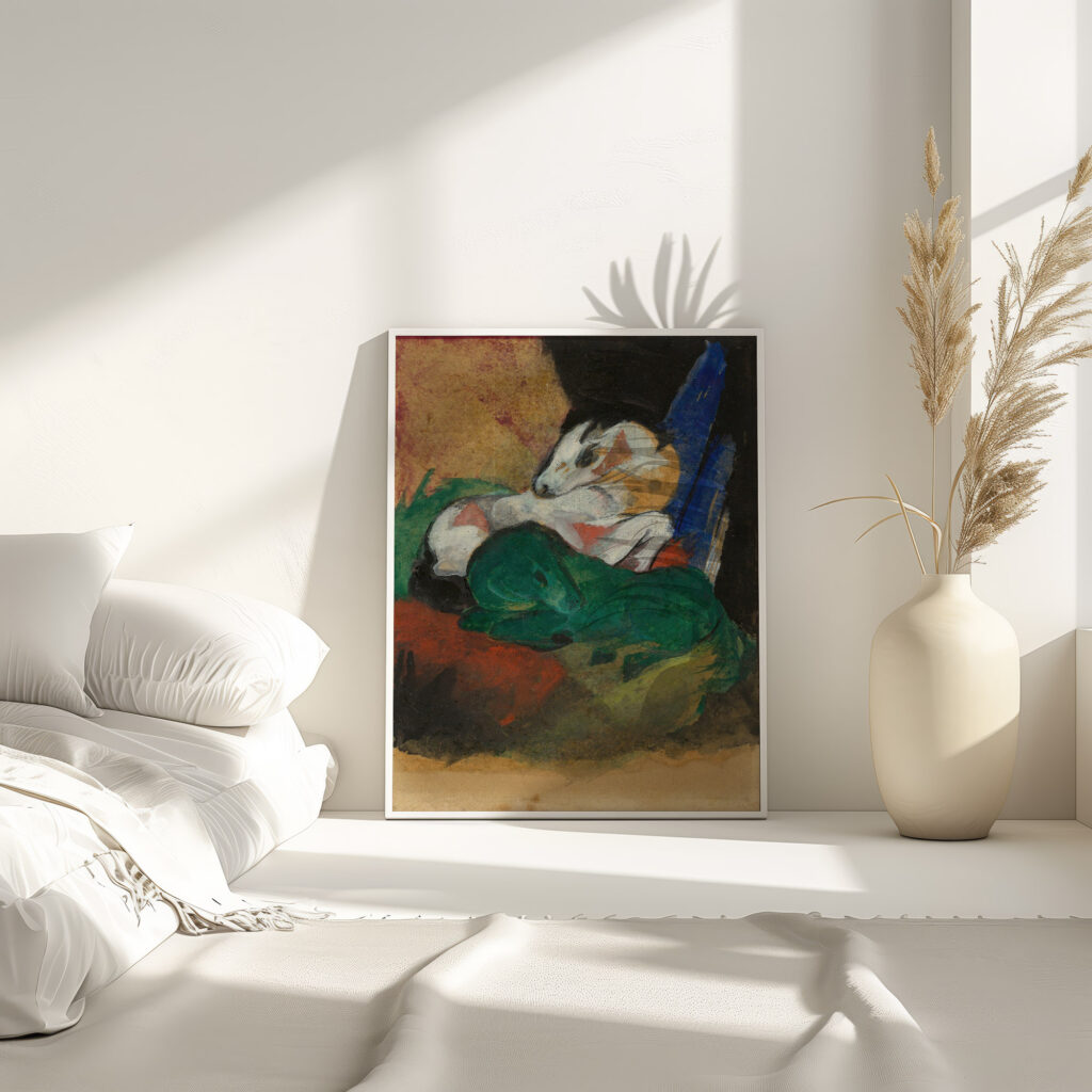 Grunes und weises Pferd 1913 Franz Marc 4 mockup