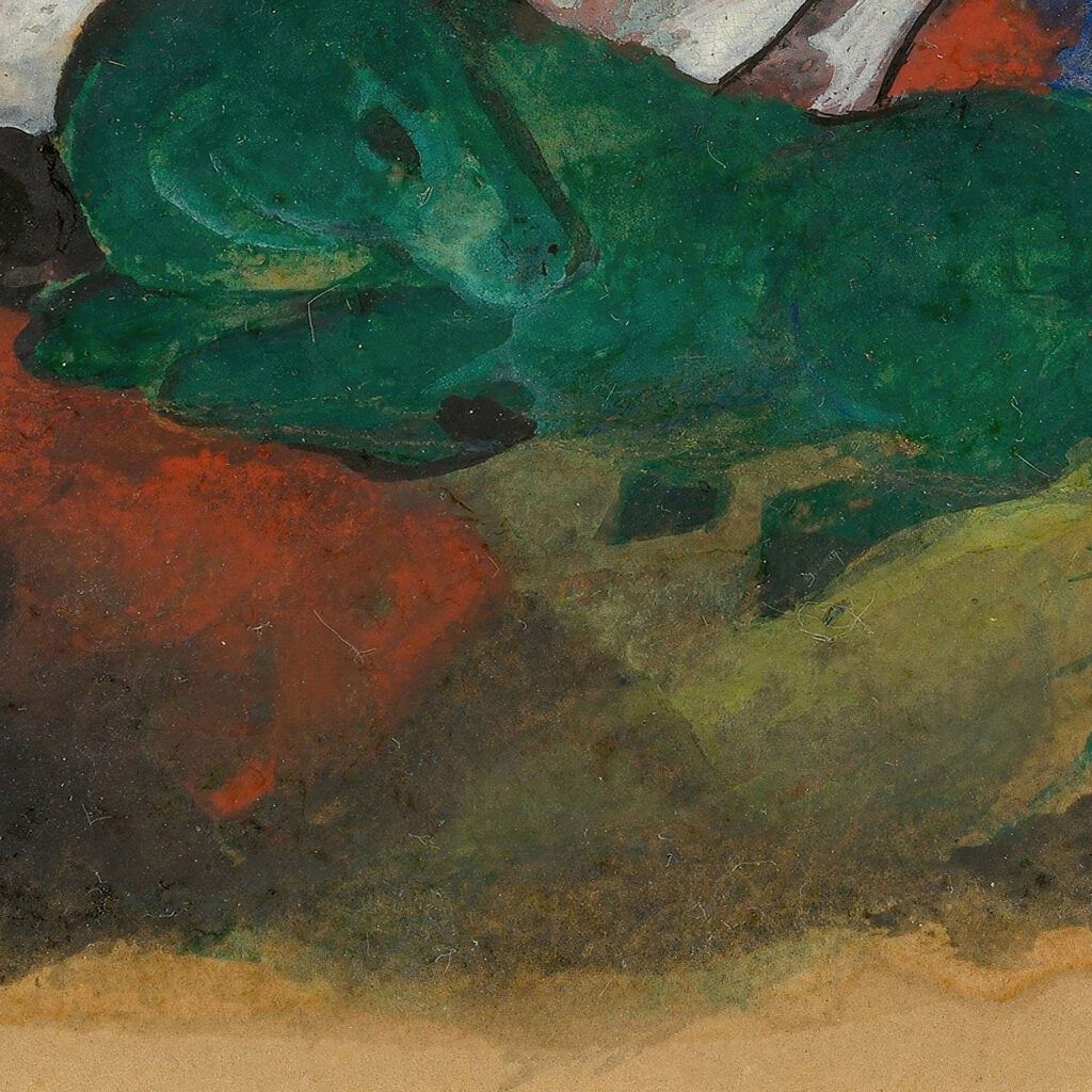 Grunes und weises Pferd 1913 Franz Marc 8 mockup