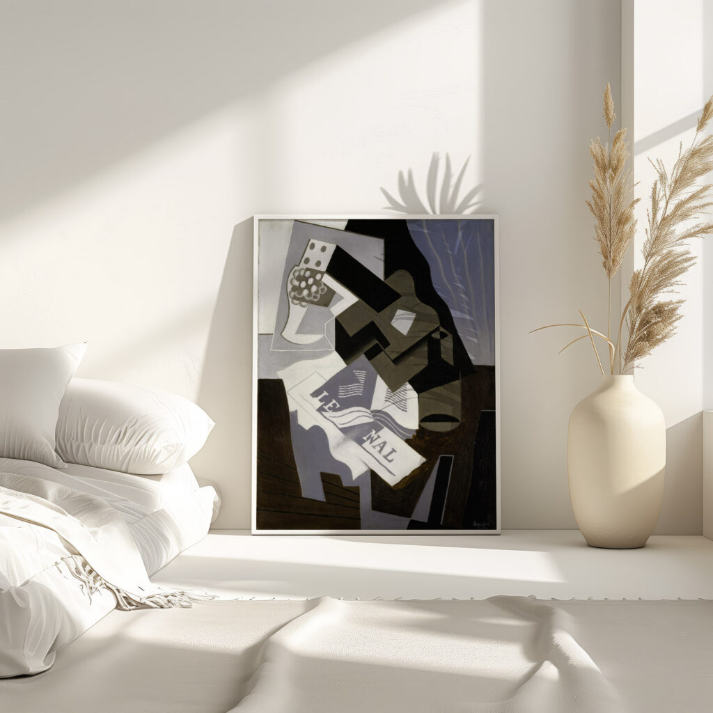 Guitar Book and Newspaper 1920 Juan Gris 4 mockup