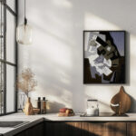 Guitar Book and Newspaper 1920 Juan Gris 6 mockup