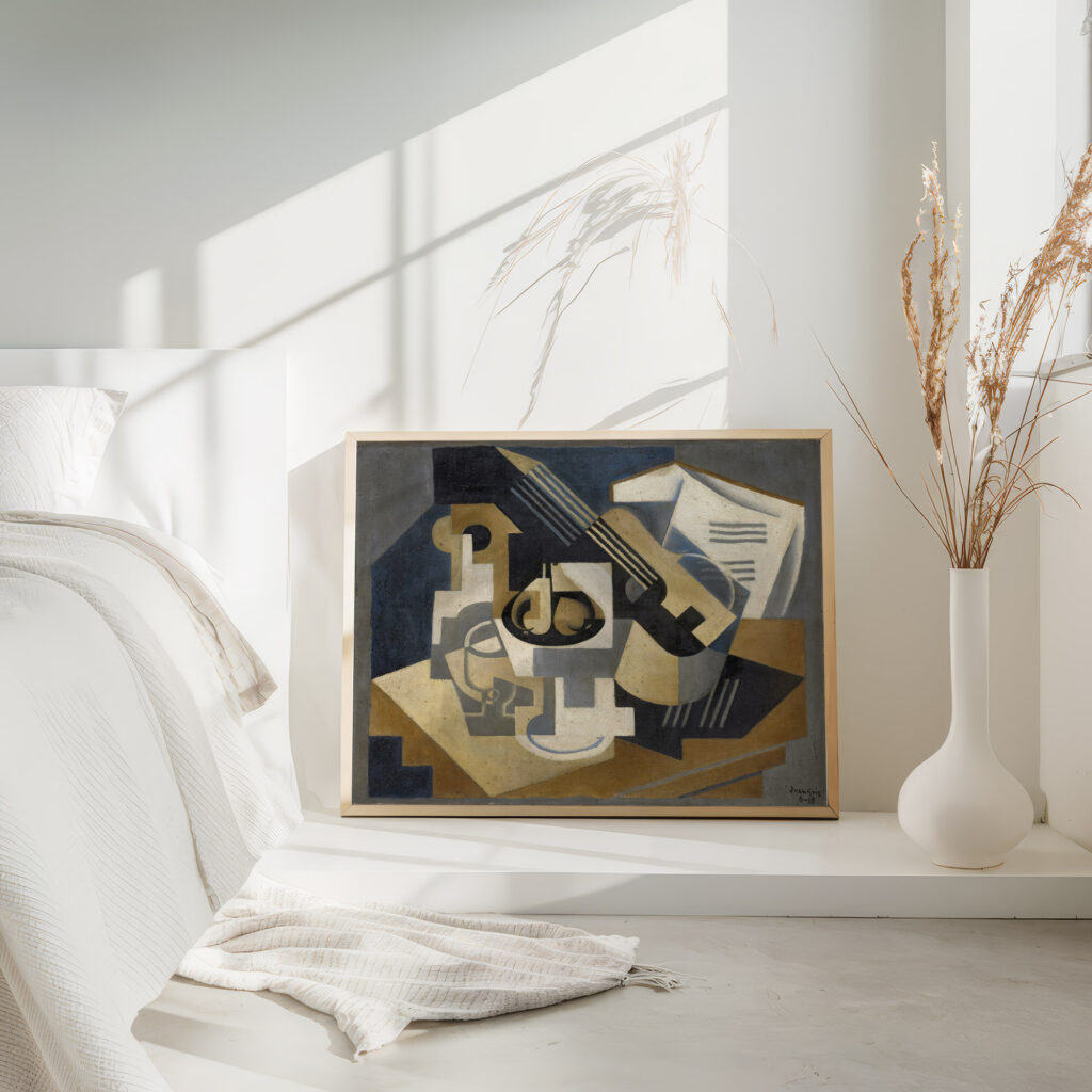 Guitar and Fruit Bowl on a Table Guitar and Fruit Bowl 1917 Juan Gris 4 mockup