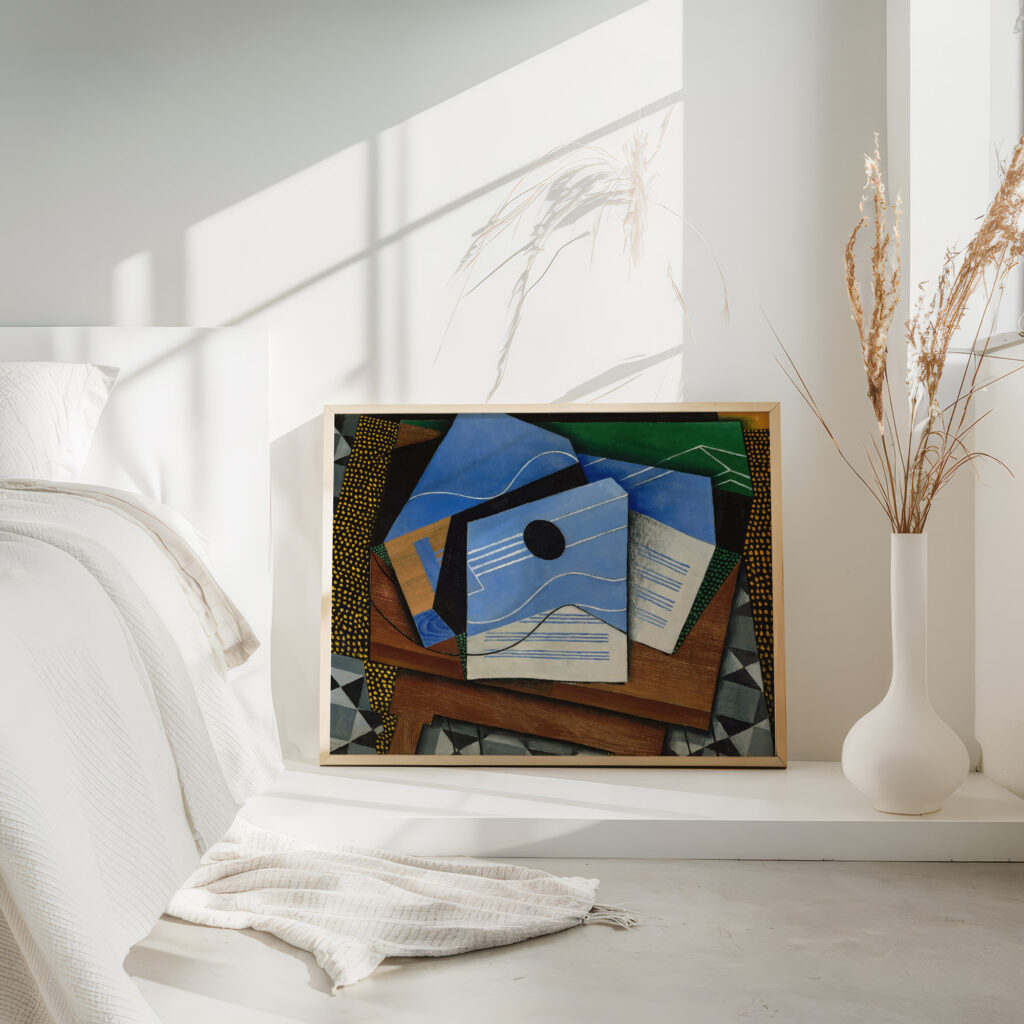 Guitar on a table 1915 Juan Gris 4 mockup