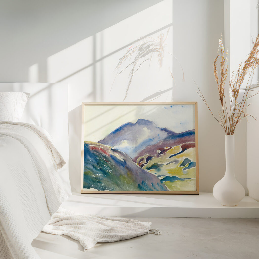 HIGH MOUNTAIN LANDSCAPE UPPER ENGADINE Giovanni Giacometti 4 mockup