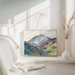 HIGH MOUNTAIN LANDSCAPE UPPER ENGADINE Giovanni Giacometti 4 mockup