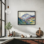 HIGH MOUNTAIN LANDSCAPE UPPER ENGADINE Giovanni Giacometti 6 mockup