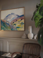 HIGH MOUNTAIN LANDSCAPE UPPER ENGADINE Giovanni Giacometti video mockup