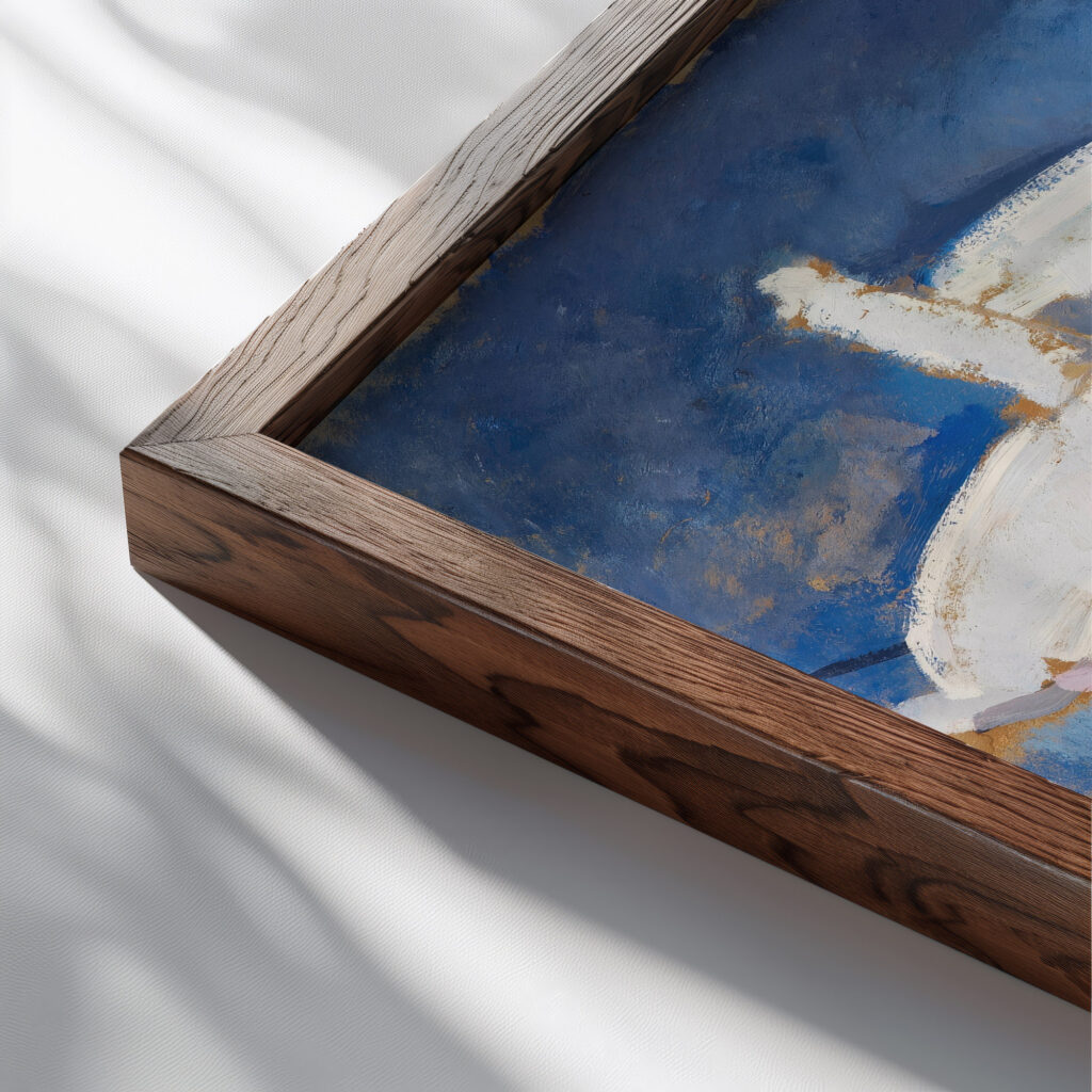 Haddock 1916 Rik Wouters close up dark wood mockup