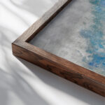 Hafen von Marseille 1933 1936 Wilhelm Thony close up dark wood mockup