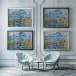 Hafen von Marseille 1933 1936 Wilhelm Thony framed posters mockup