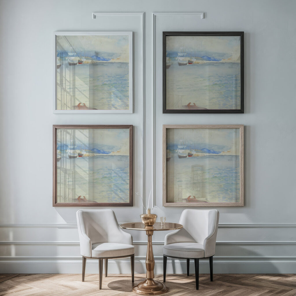 Haikon lahti Albert Edelfelt framed posters mockup