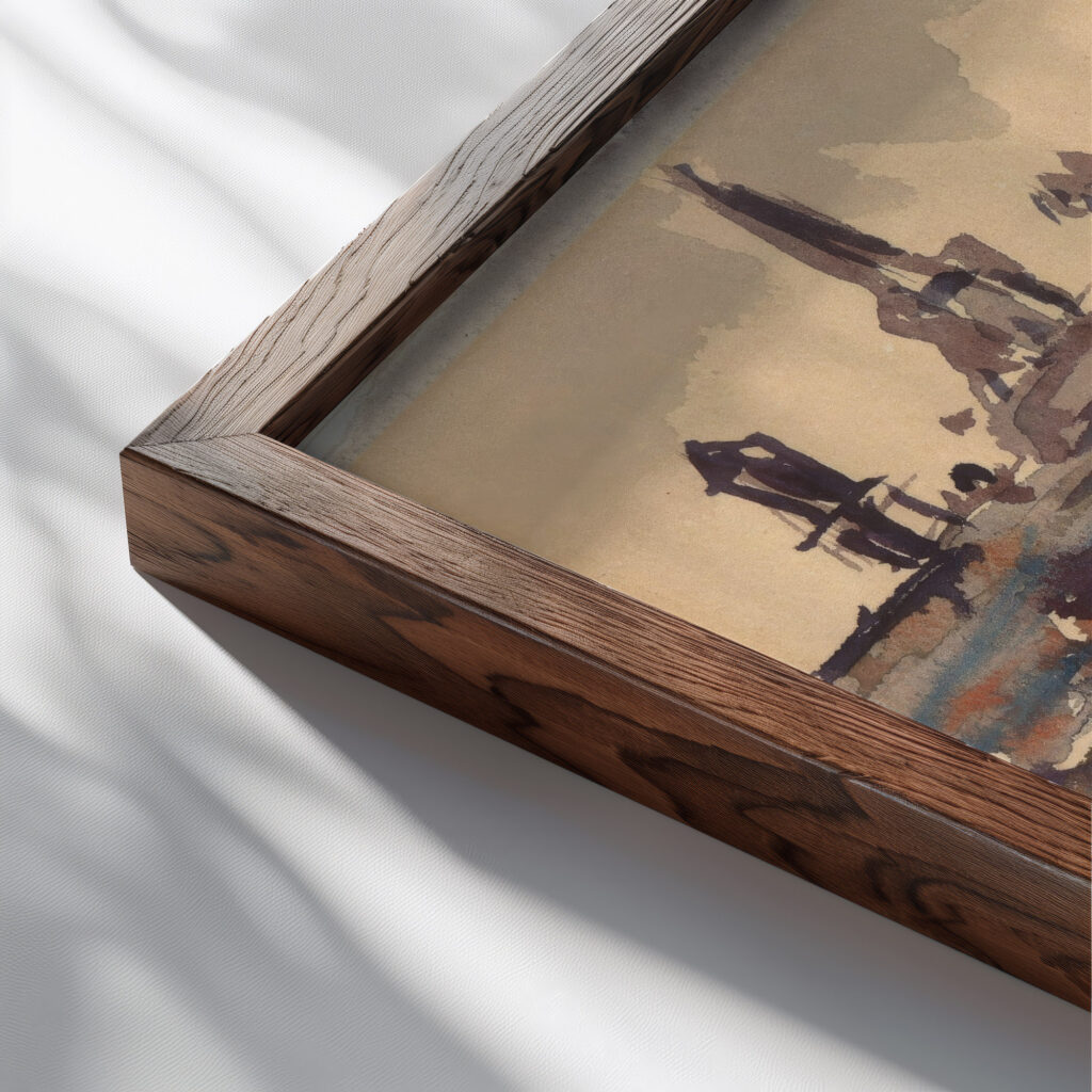 Halifax ca. 1923 Irene Weir close up dark wood mockup