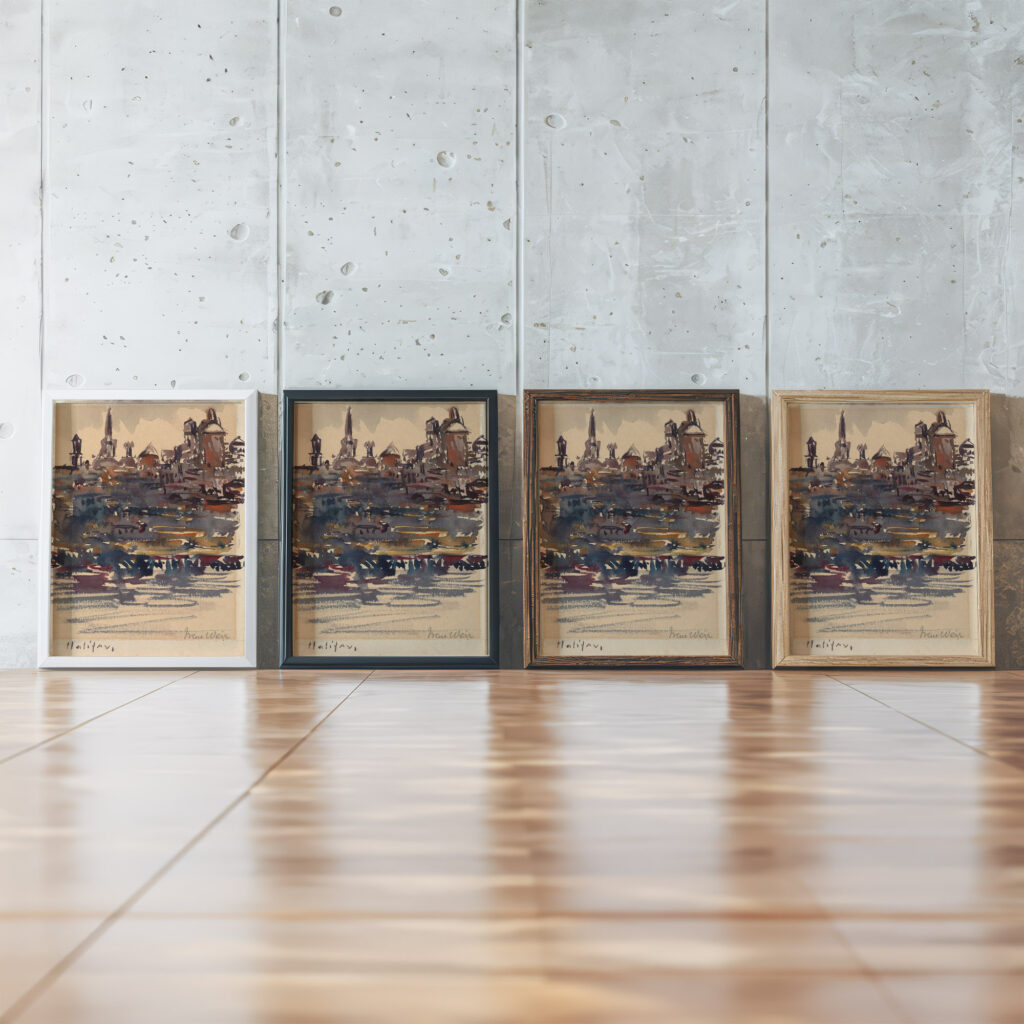 Halifax ca. 1923 Irene Weir framed posters mockup