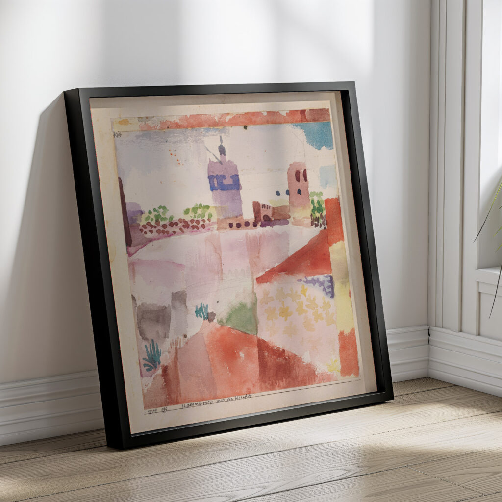 Hammamet with Its Mosque 1914 Paul Klee 4 mockup