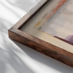 Hammamet with Its Mosque 1914 Paul Klee close up dark wood mockup