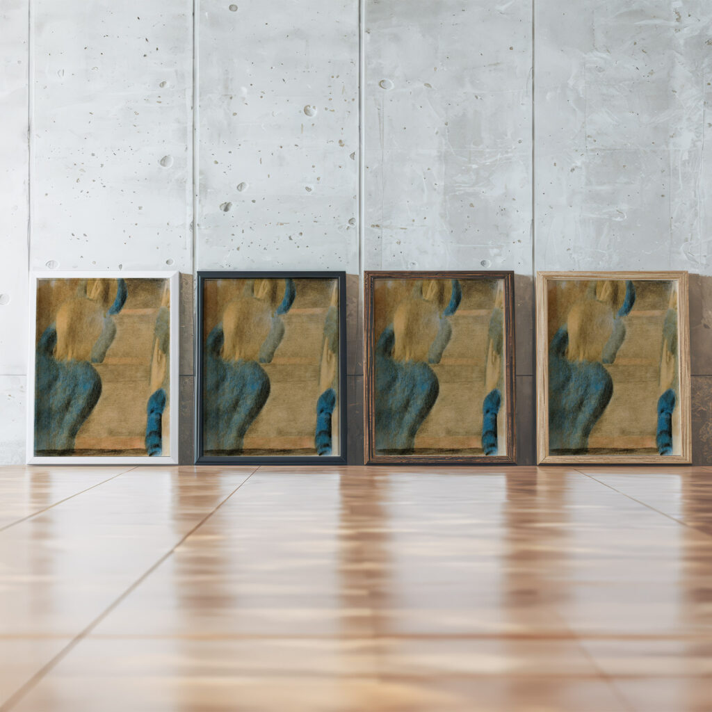 Handehochhaltende Antworten Studie IV Otto Meyer Amden framed posters mockup