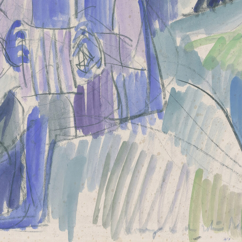 Handorgler in einer Mondnacht ca. 1924 Ernst Ludwig Kirchner 8 mockup