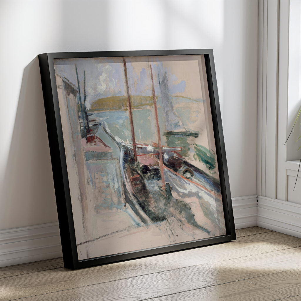 Harbor Scene circa 1900 John Henry Twachtman 4 mockup