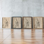 Harfenspieler 1916 Ernst Ludwig Kirchner framed posters mockup