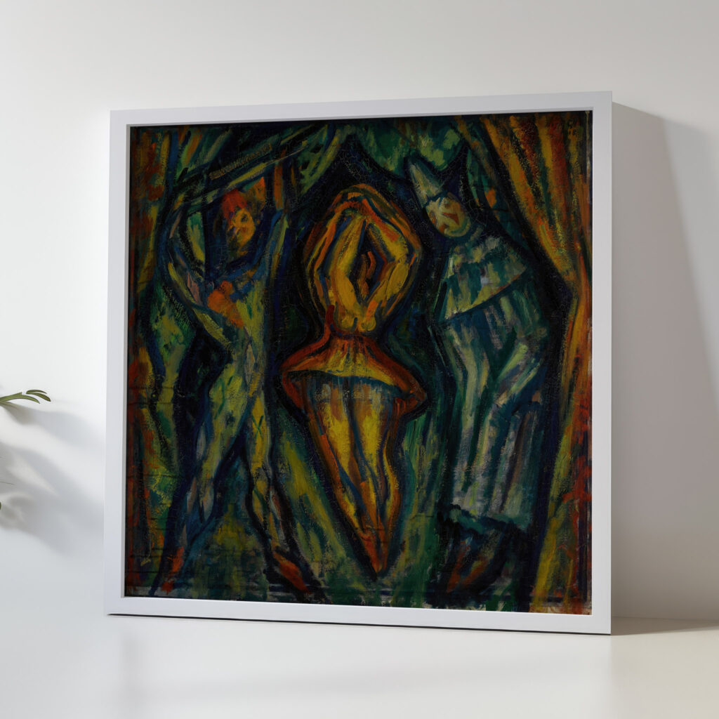 Harlequin Columbine and Pierrot 1918 Mark Gertler 5 mockup