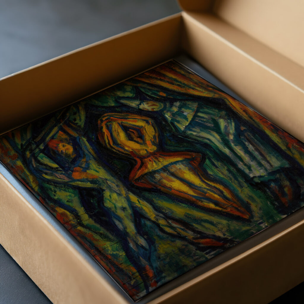 Harlequin Columbine and Pierrot 1918 Mark Gertler video mockup