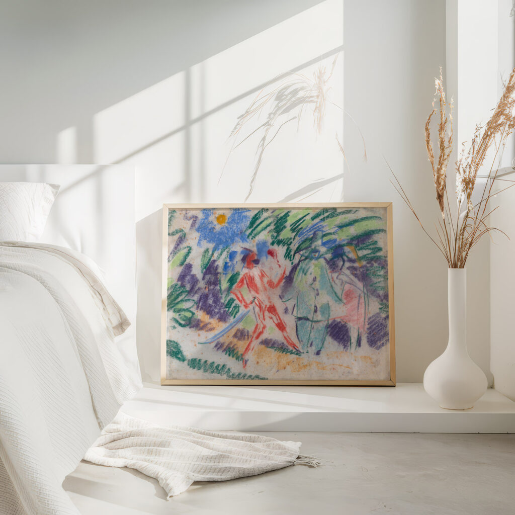 Harlequin and Columbine 1913 Rik Wouters 4 mockup