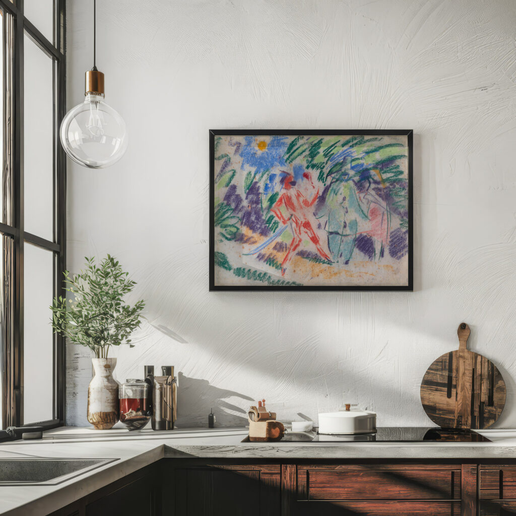 Harlequin and Columbine 1913 Rik Wouters 6 mockup